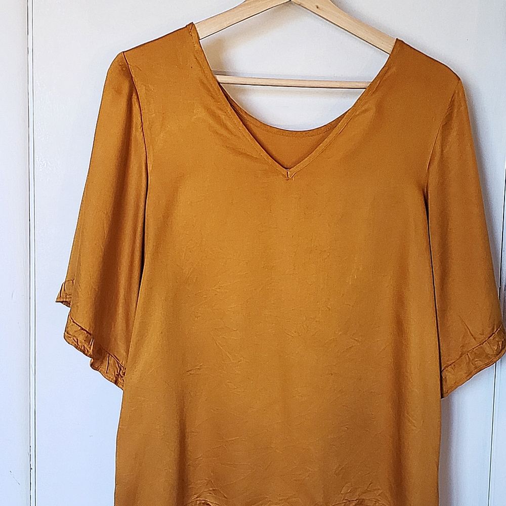 LAST CHANCE! Marigold Short Sleeve Top - Object/Objana